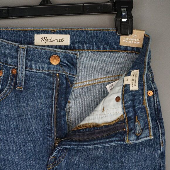 New Madewell The Perfect Vintage High Rise Tapered Leg Jeans size 25 - Picture 14 of 15